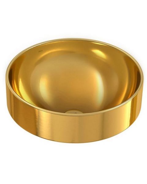 Cuba de Sobrepor Redonda 400mm Dourada