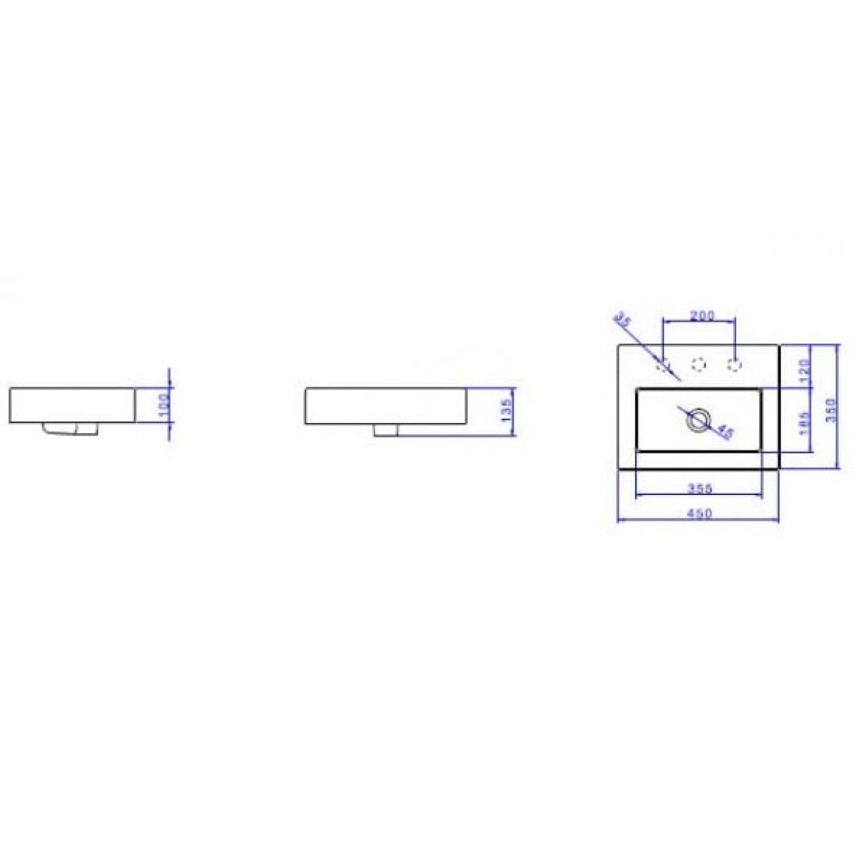 Cuba Quadrada Apoio Com Mesa