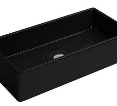 Cuba de Apoio Retangular 58X28cm Ébano L.107.95 Deca: Elegância e Praticidade para Seu Banheiro 