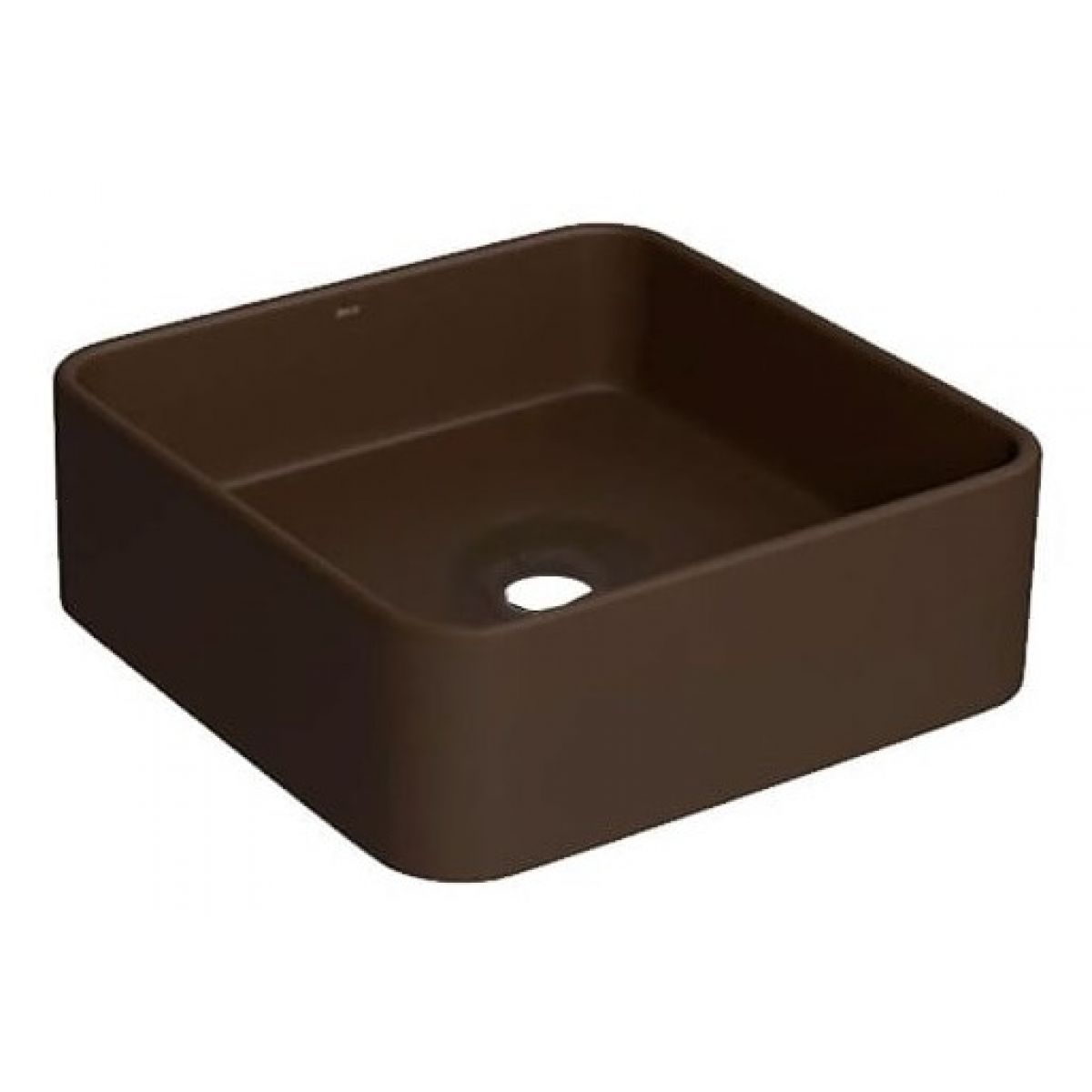 Cuba Apoio Quadrada Deca Marrom Fosco