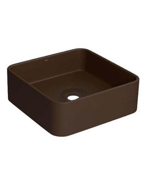 Cuba Apoio Quadrada Deca Marrom Fosco