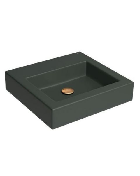 Cuba de Apoio Quadrada c/Mesa 43X43cm Kale Green