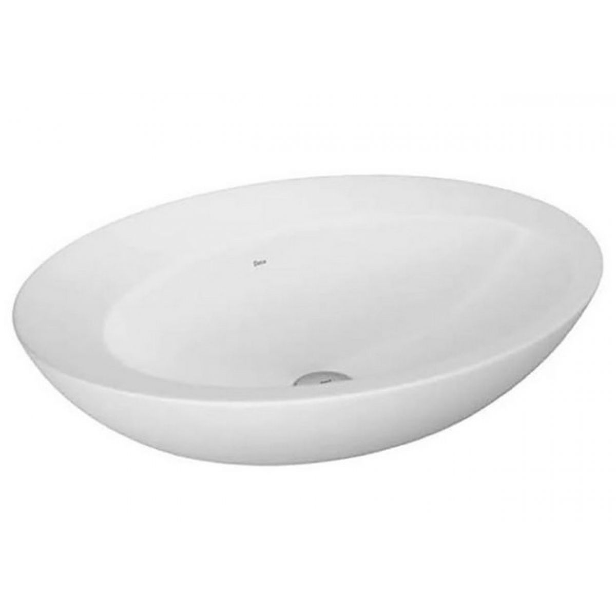 Cuba de Apoio El&iacute;ptica com Mesa 45,5X59,5cm Branco