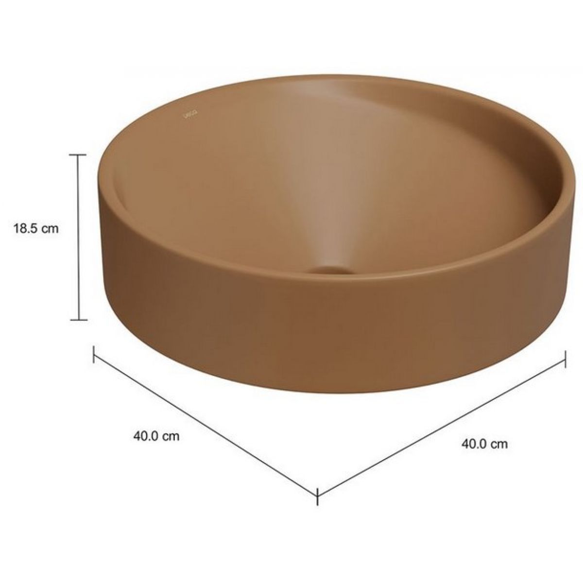 Cuba de Sobrepor Redonda Cacao