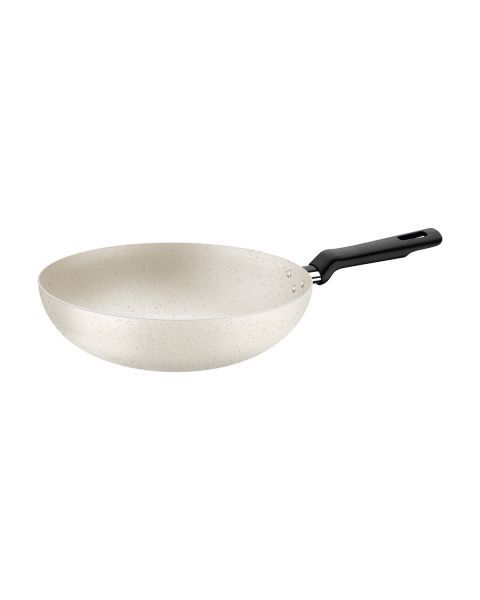 Frigideira Funda Tramontina Loreto em Alum&iacute;nio com Revestimento Interno e Externo em Antiaderente Starflon Max Bege 24 cm 2,2 L