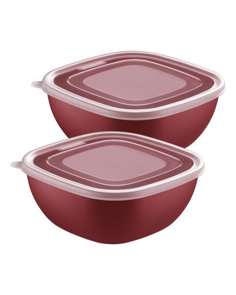 Jogo de Potes Tramontina MixColor em Polipropileno Vermelho com Tampa...