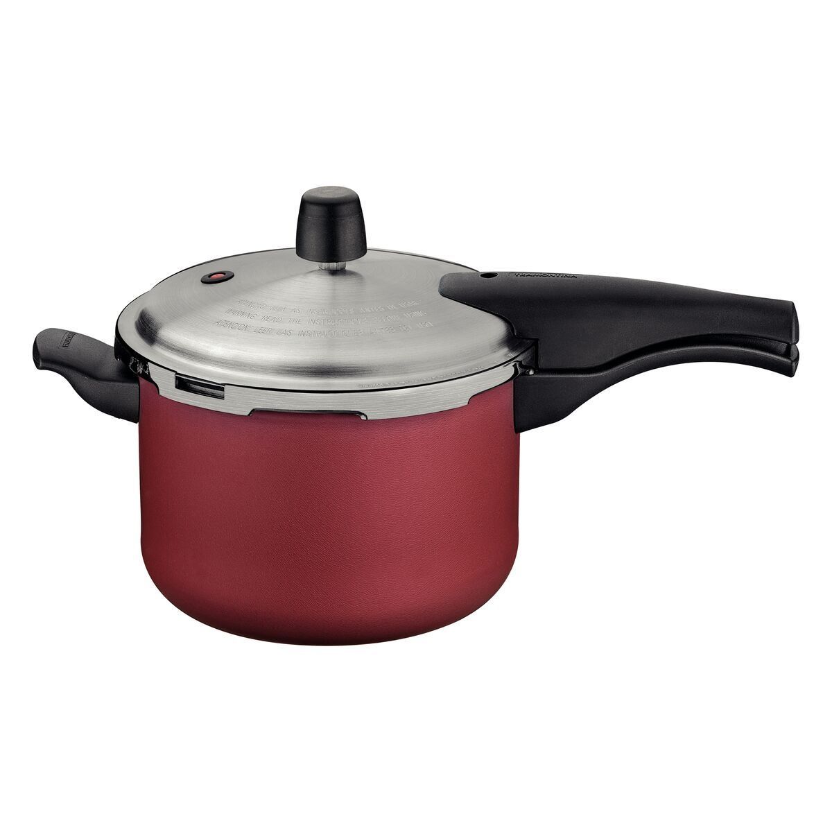 Panela de Press&atilde;o Tramontina Vancouver Effect em Alum&iacute;nio com Revestimento Interno e Externo em Antiaderente Starflon Max Vermelho 20 cm 4,5 L