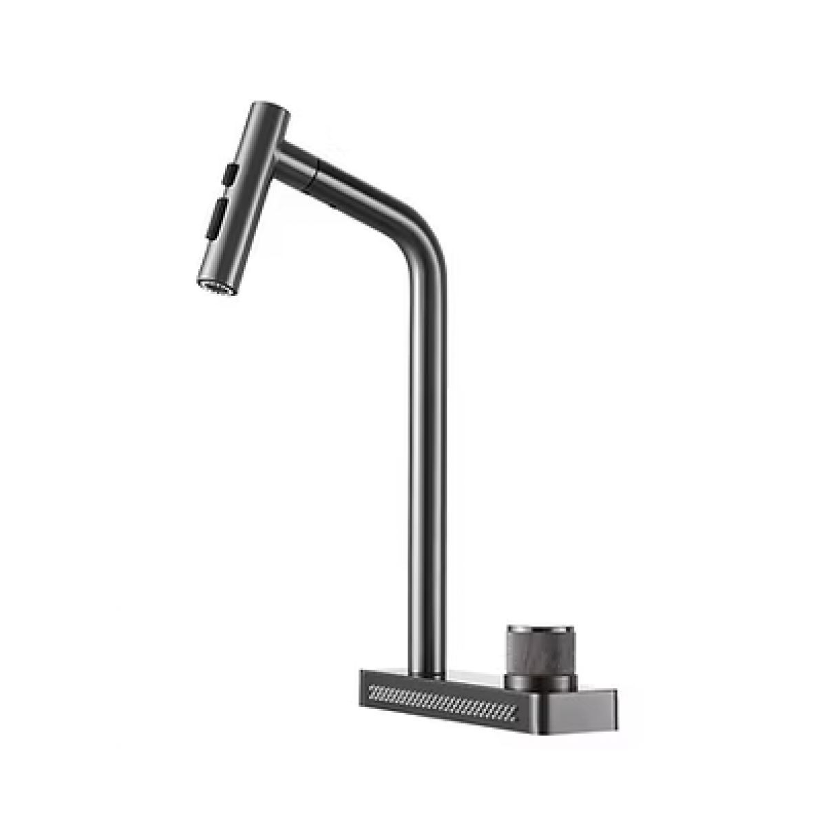 MISTURADOR COM BASE CASCATA FURAÇÃO DUPLA LX9808GF TTD 409 GRAFITE