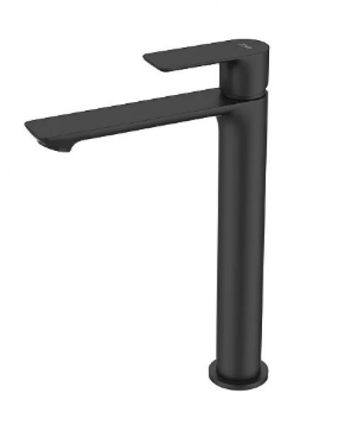 Misturador monocomando de mesa bica alta para lavatório Linha MYKONOS Preto