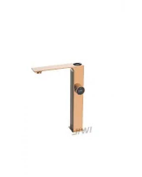 Misturador monocomando de mesa bica alta para lavatório com mostrador de temperatura Linha...