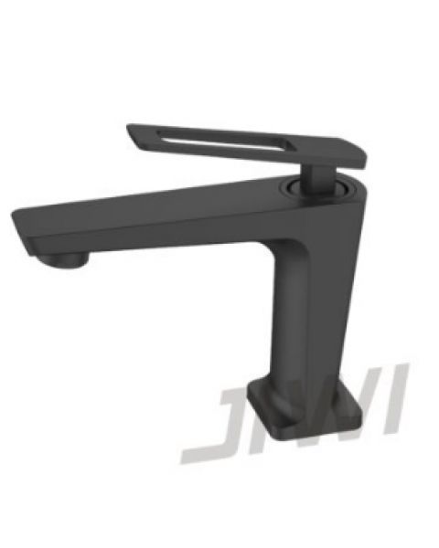 Misturador monocomando de mesa bica baixa para lavatório Linha TUNES - Preto Fosco