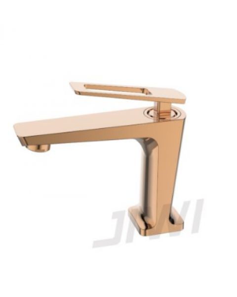 Misturador monocomando de mesa bica baixa para lavatório Linha TUNES - Rose Gold