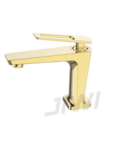 Misturador monocomando de mesa bica baixa para lavatório Linha TUNES - Gold