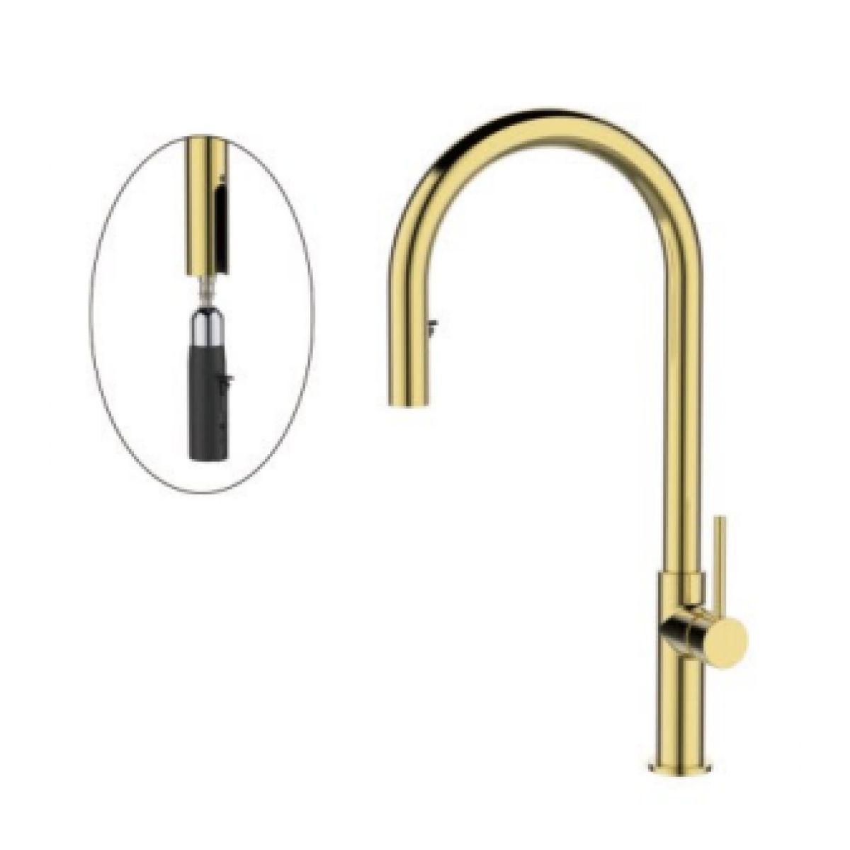 Misturador monocomando mesa cozinha gourmet BUBLIN