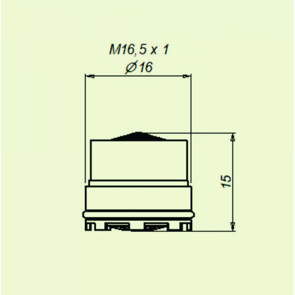 AREJADOR INTERNO PLASTICO ROSCA M16,5 CX