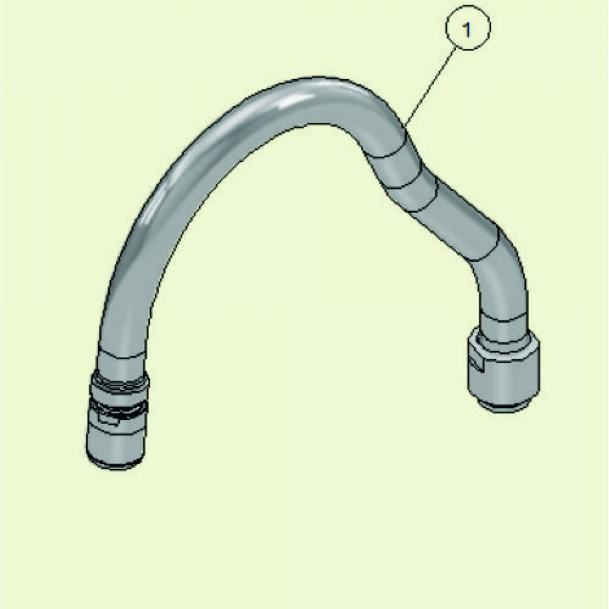 BICA MISTURADOR 3003/3006 C 47 BA AA CROMADO CX