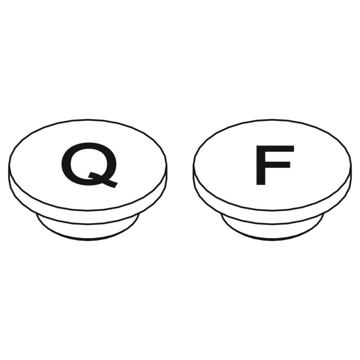 BOTAO Q/F CROMADO CX