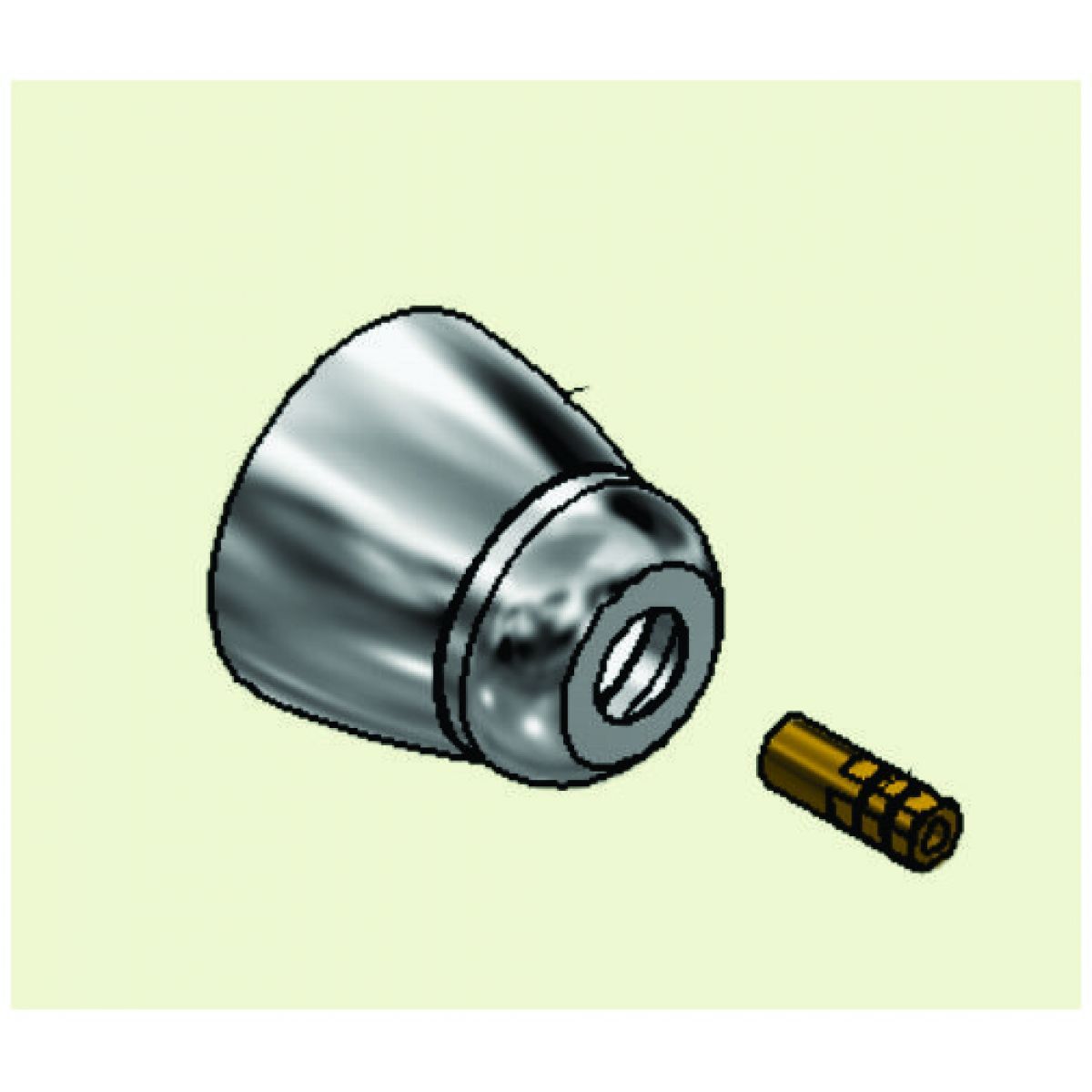 CANOPLA E CONVERSOR ACABAMENTO C 71 CX