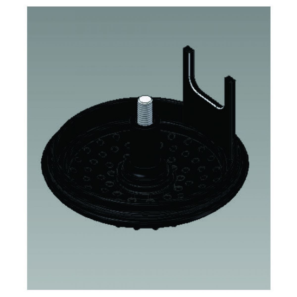 CRIVO DUCHA 1960/1965 1 JATO PRETO MATTE CX