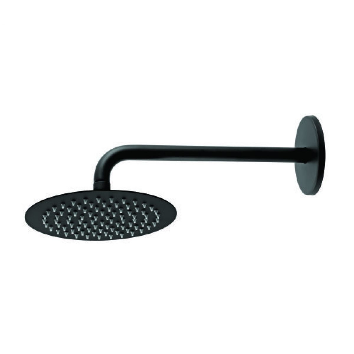 DUCHA PAREDE VERVE C 64 - CANO 300MM PRETO MATTE CX