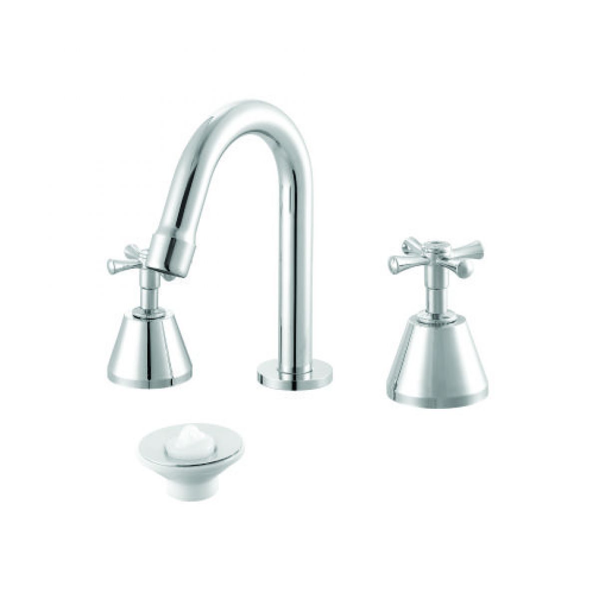 MISTURADOR LAVATORIO BANCADA NOVO 1878 C24 1/4V BL