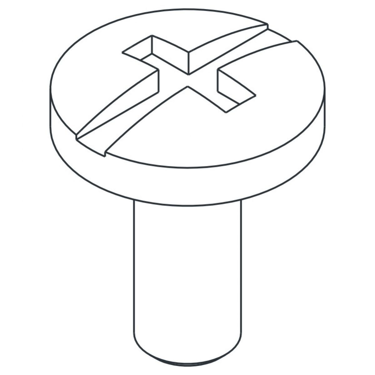 PARAFUSO CURTO CABECA LENTILHA CX