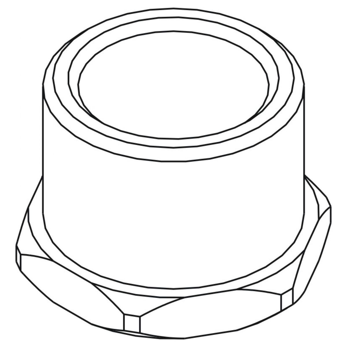 PORCA REDUCAO 3/4 X 1/2 METAL CX