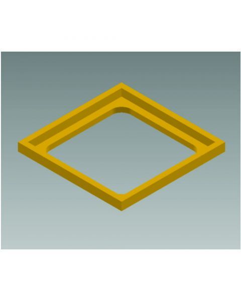 PROLONGADOR CANOPLA 230  52 -  5MM DOURADO MATTE CX