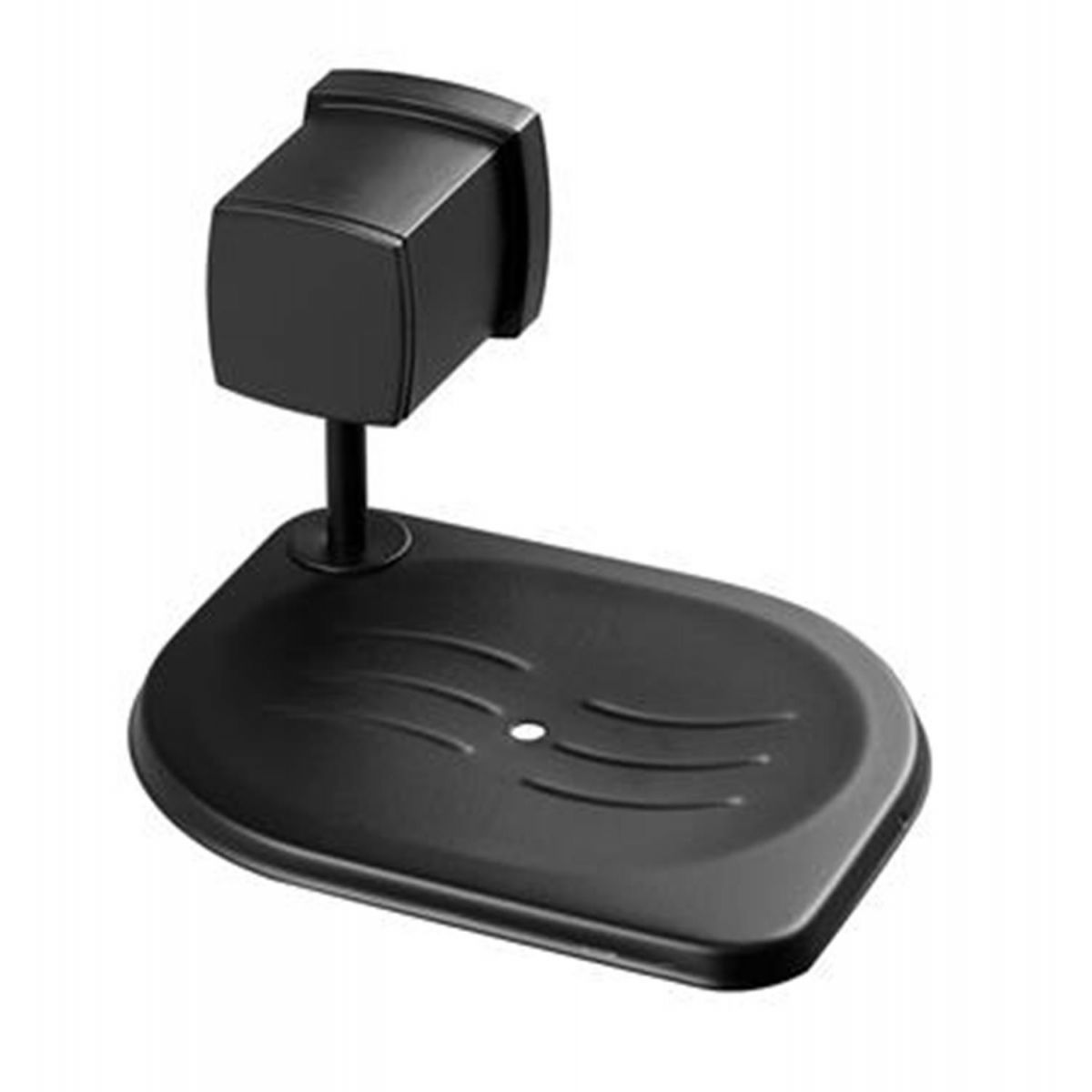 SABONETEIRA METAL PAREDE BLOCK 38 PRETO MATTE CX