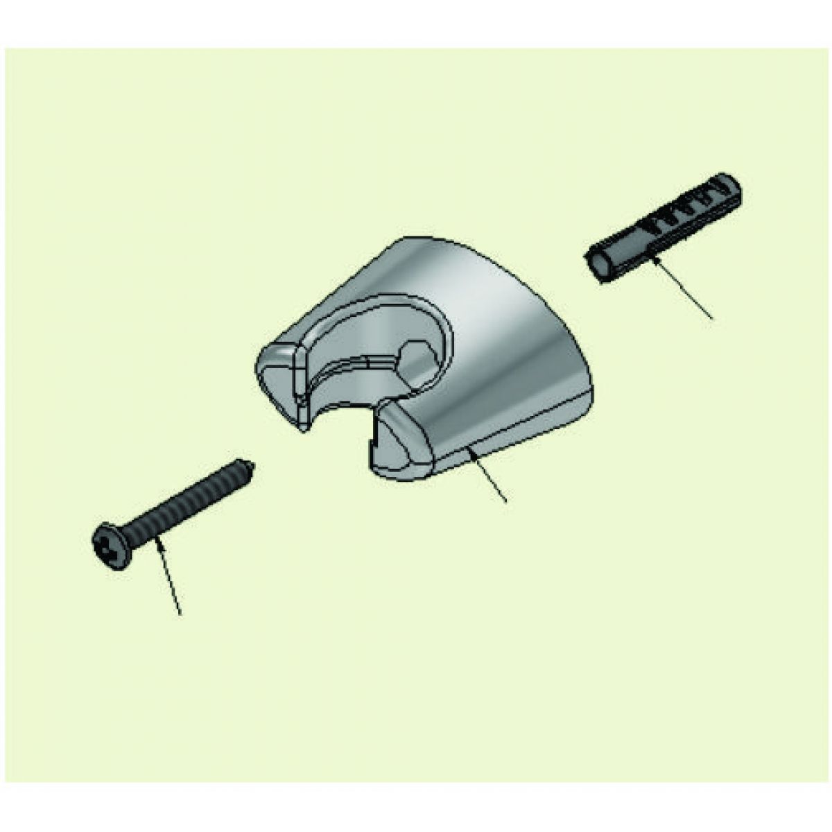 SUPORTE PLASTICO CROMADO SP