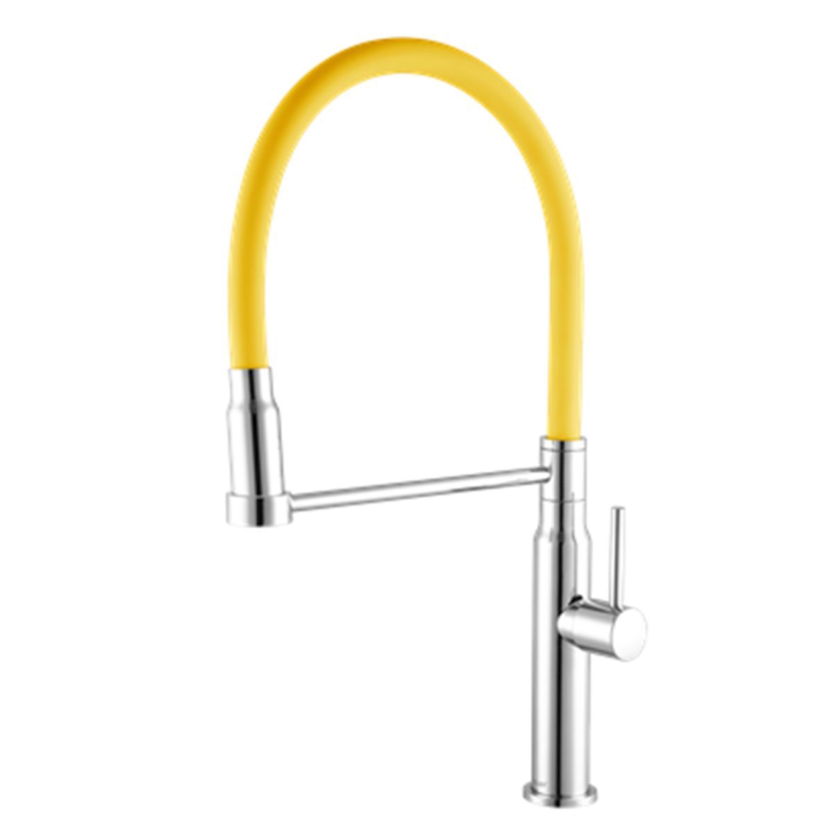 TORNEIRA COZINHA BANCADA 1178 C75 BICA FLEXIVEL AMARELA 1/4V CX