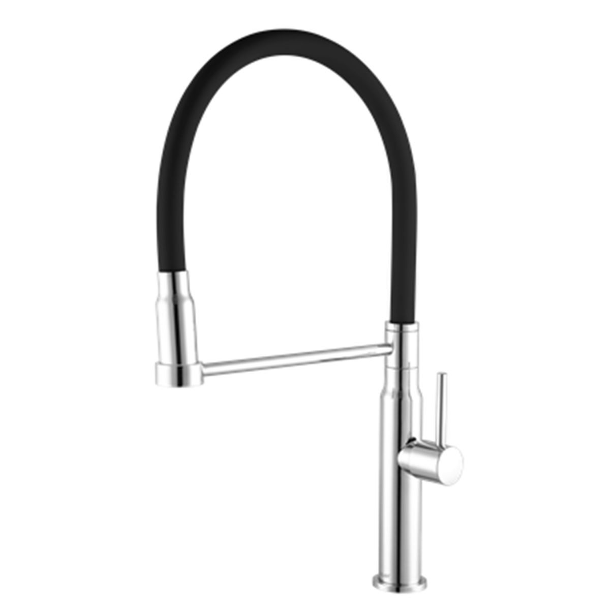 TORNEIRA COZINHA BANCADA 1178 C75 BICA FLEXIVEL PRETA 1/4V CX