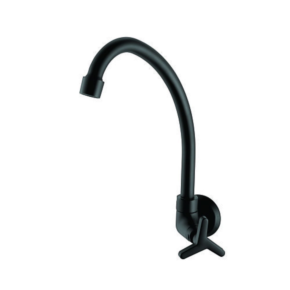 TORNEIRA COZINHA PAREDE 1187 15 PRETO MATTE BJ 1/4V CX