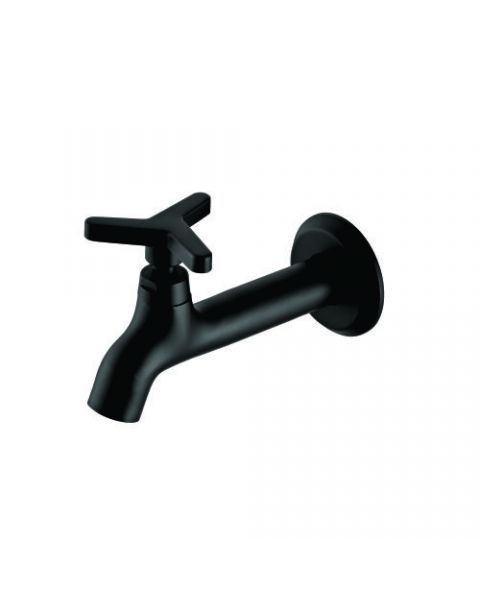 TORNEIRA PIA PAREDE 1143 15 PRETO MATTE 1/4V CX