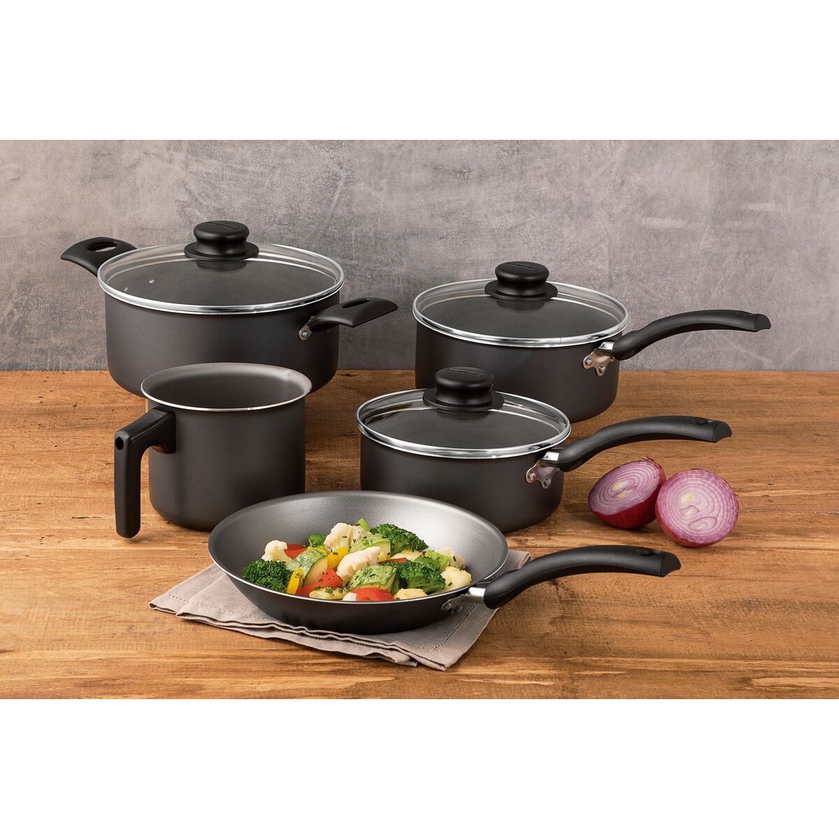 JOGO PANELAS ALUM 5PC TURIM CHU