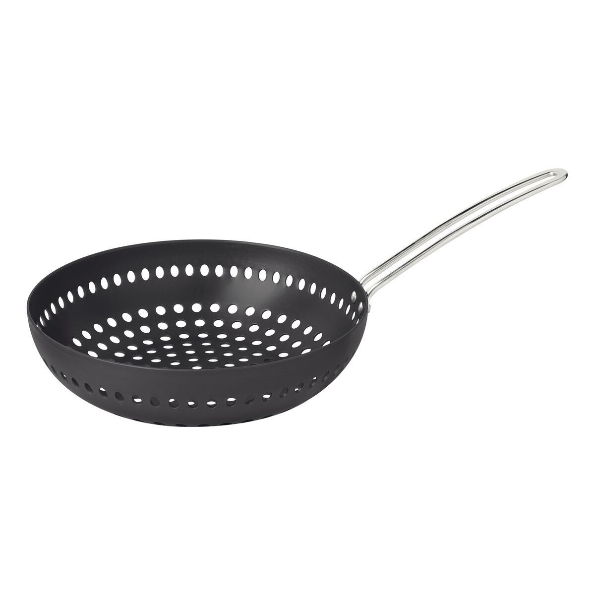 GRELHA WOK FURADA ALUM 26CM C/CABO