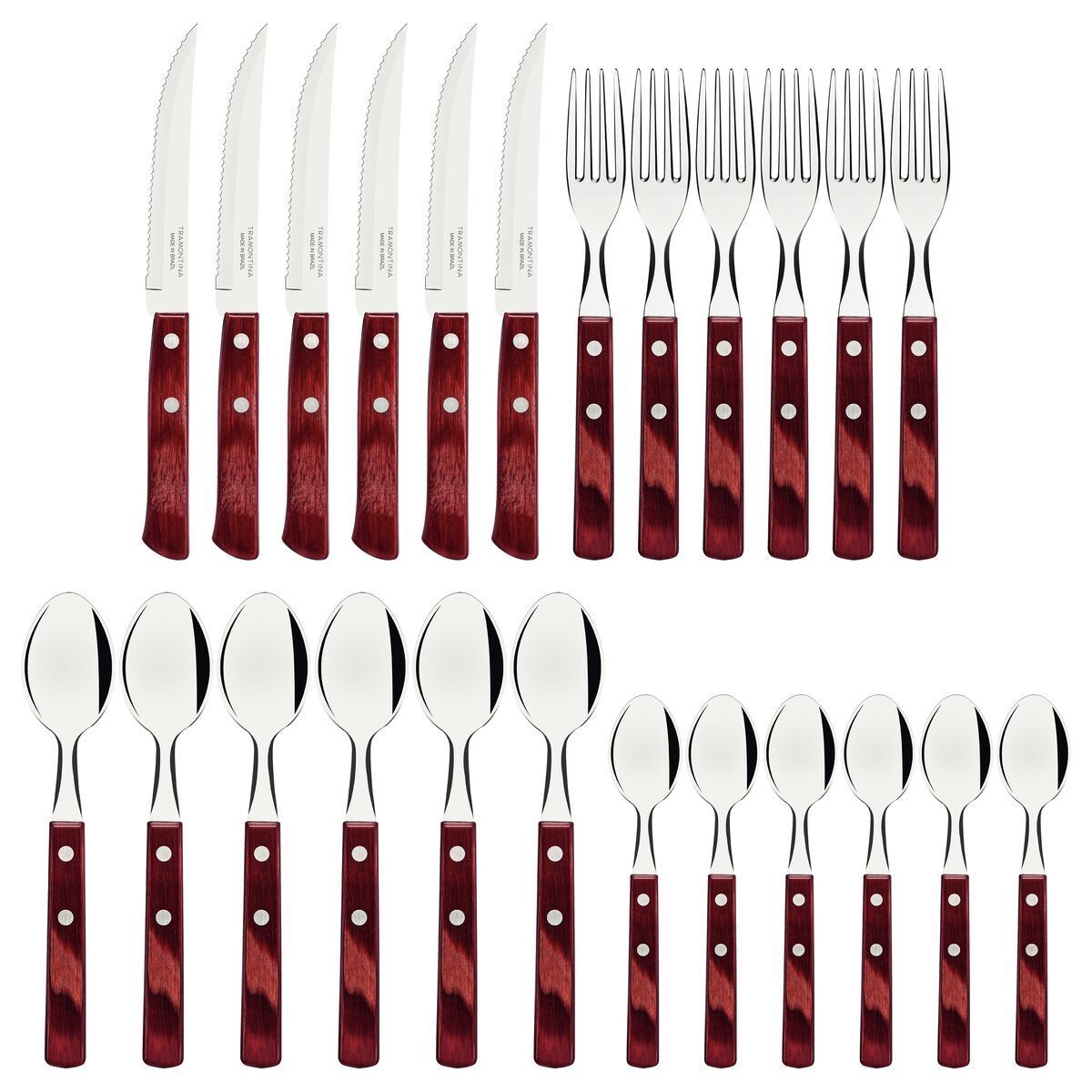 FAQUEIRO INOX 24PC POLYWOOD VER