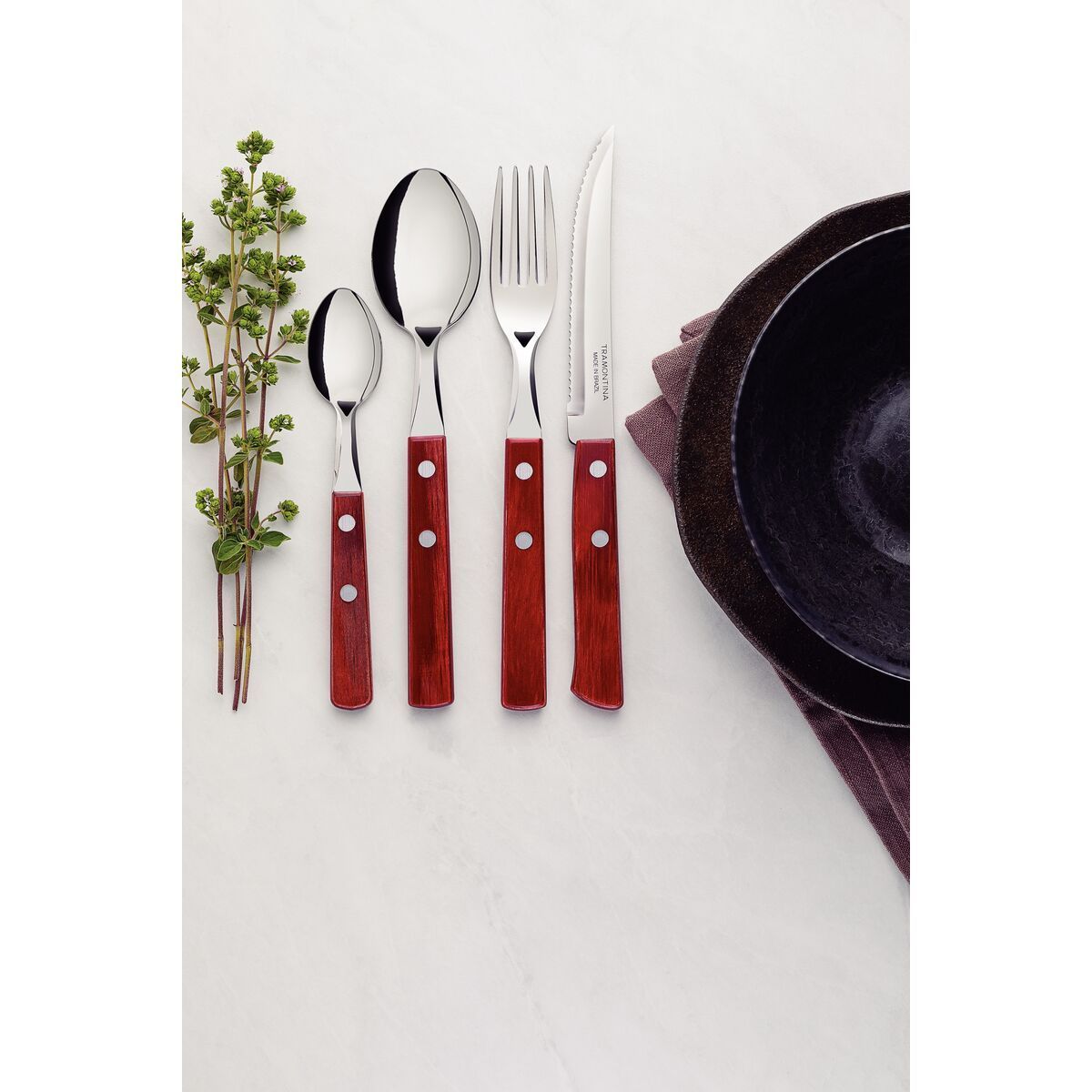 FAQUEIRO INOX 24PC POLYWOOD VER