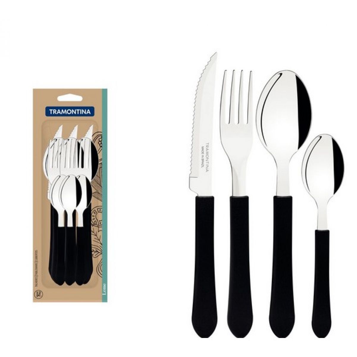 FAQUEIRO INOX 12PC LEME PRE