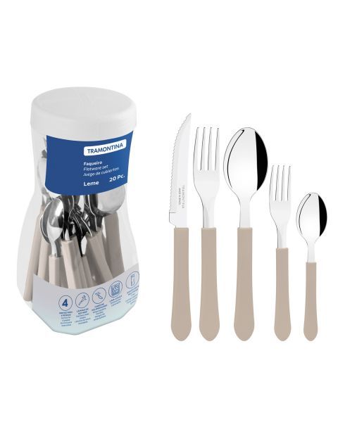 FAQUEIRO INOX 20PC LEME CIN