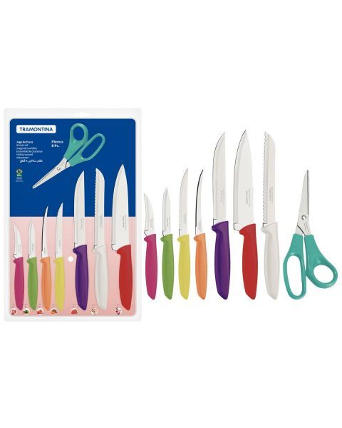 JOGO FACAS INOX 8PC PLENUS MISTO