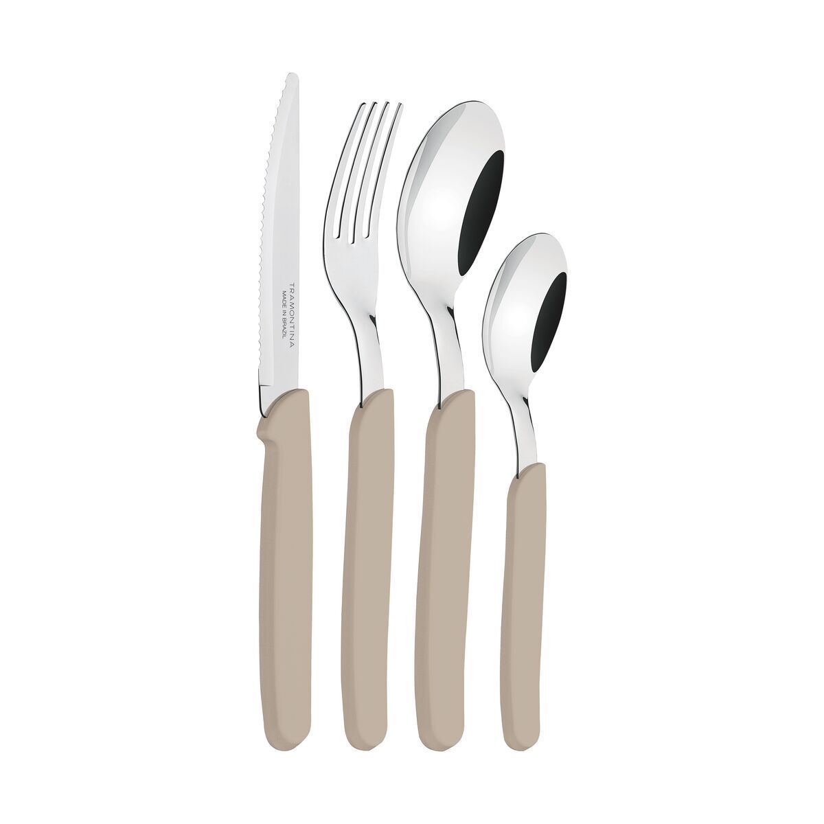 FAQUEIRO INOX 24PC CARMEL NAT/MEDIO