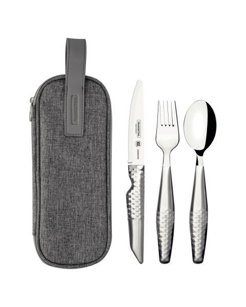 JOGO TALHERES INOX 4PC FORALL