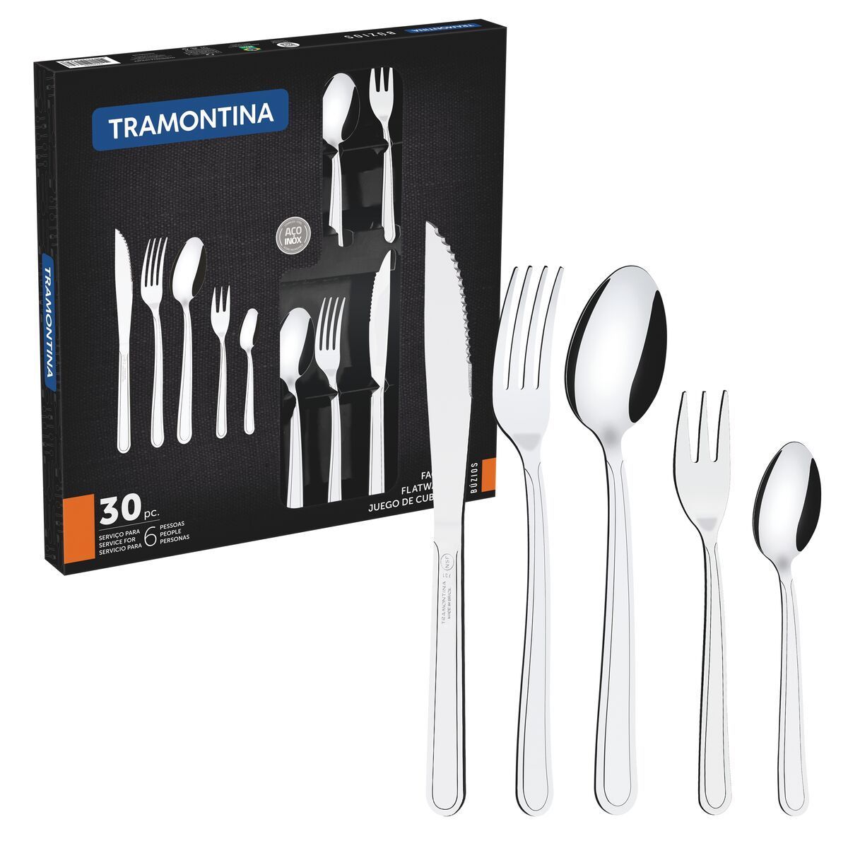 FAQUEIRO INOX 30PC BUZIOS