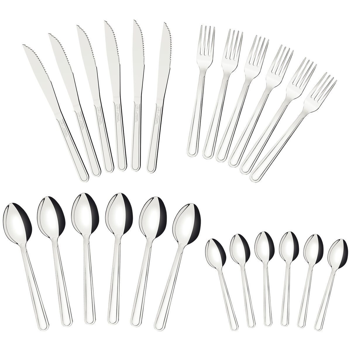 FAQUEIRO INOX 24PC BUZIOS