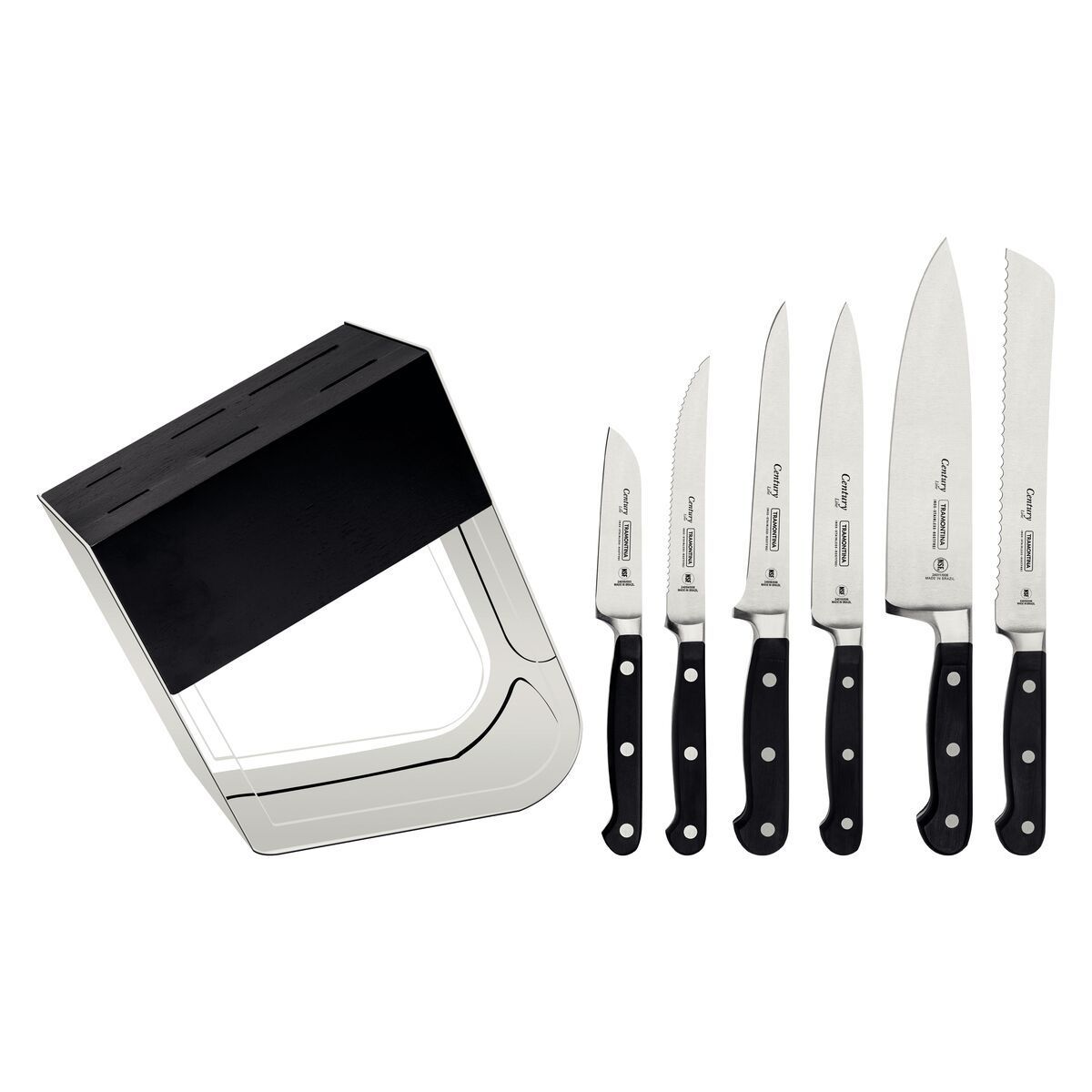 JOGO FACAS INOX 7PC CENTURY PRE