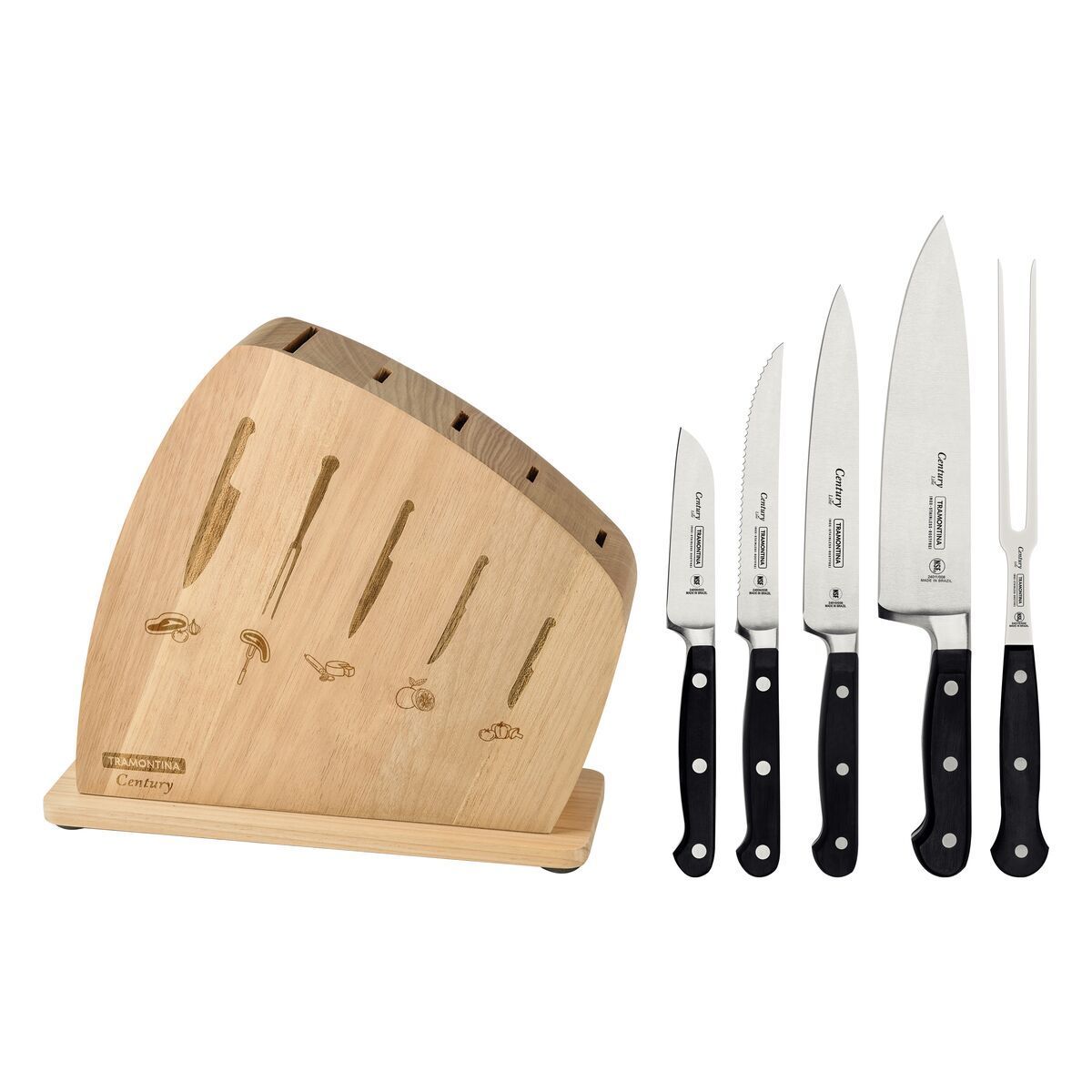 JOGO FACAS INOX 6PC CENTURY PRE