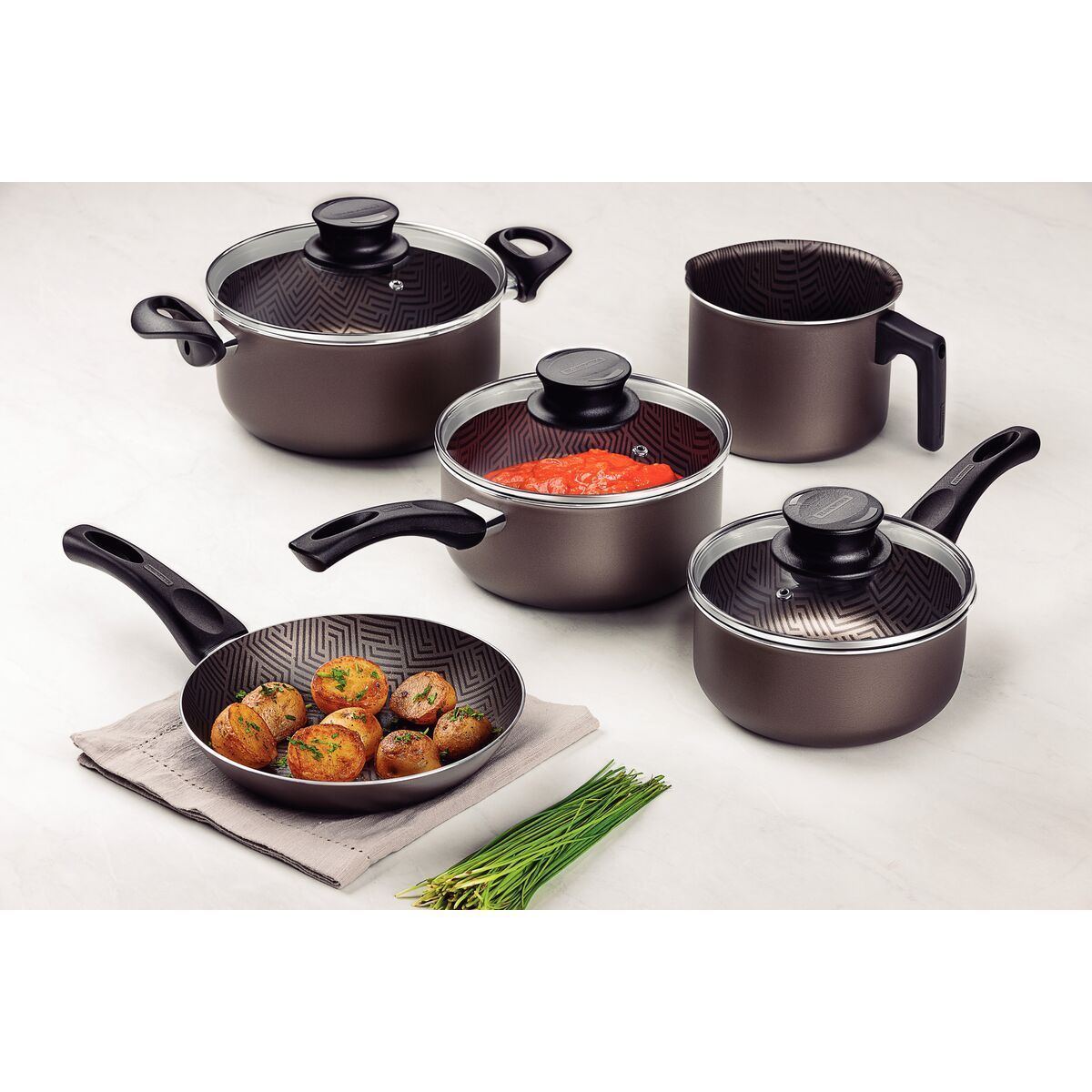 JOGO PANELAS ALUM 5PC PARIS CHU