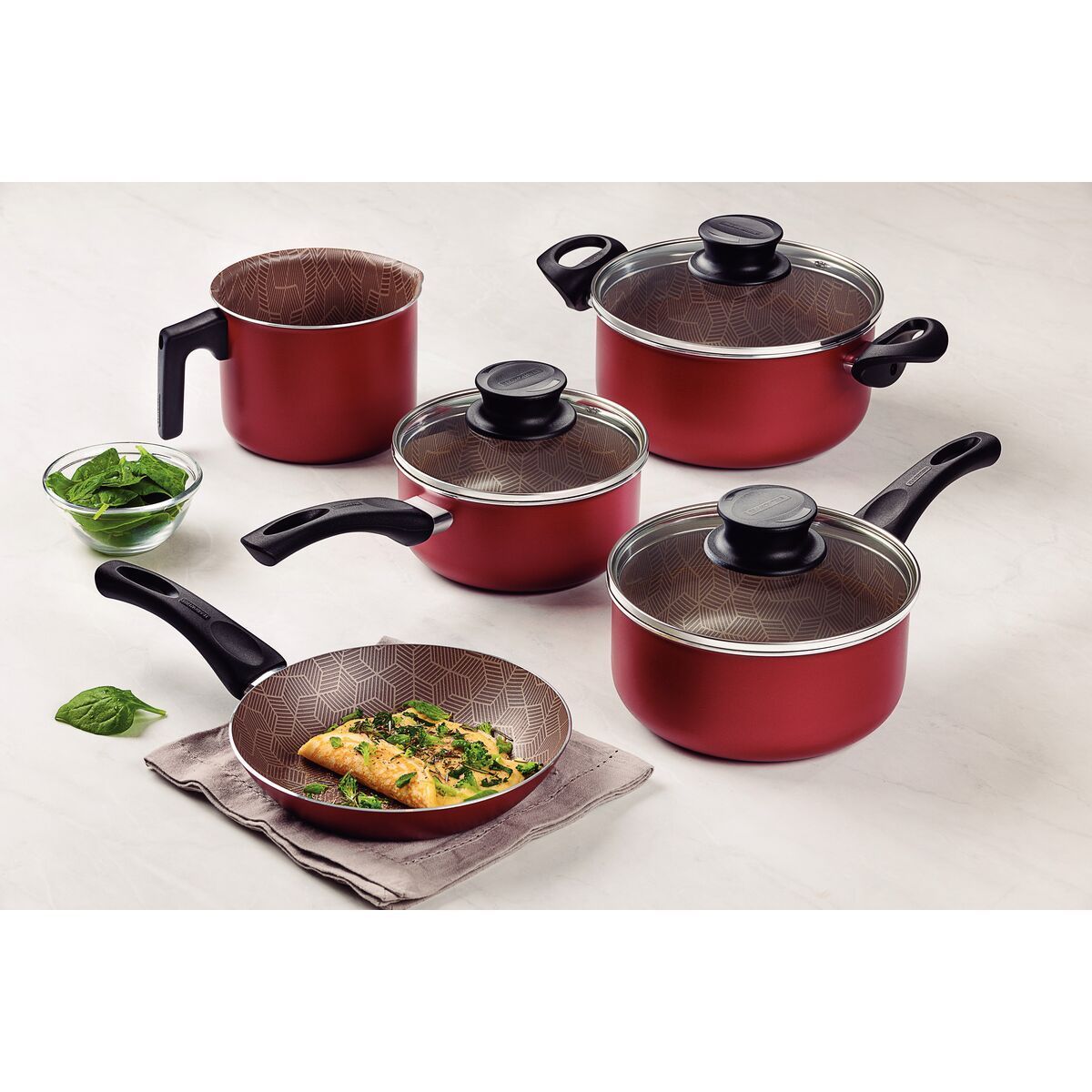 JOGO PANELAS ALUM 5PC PARIS VER