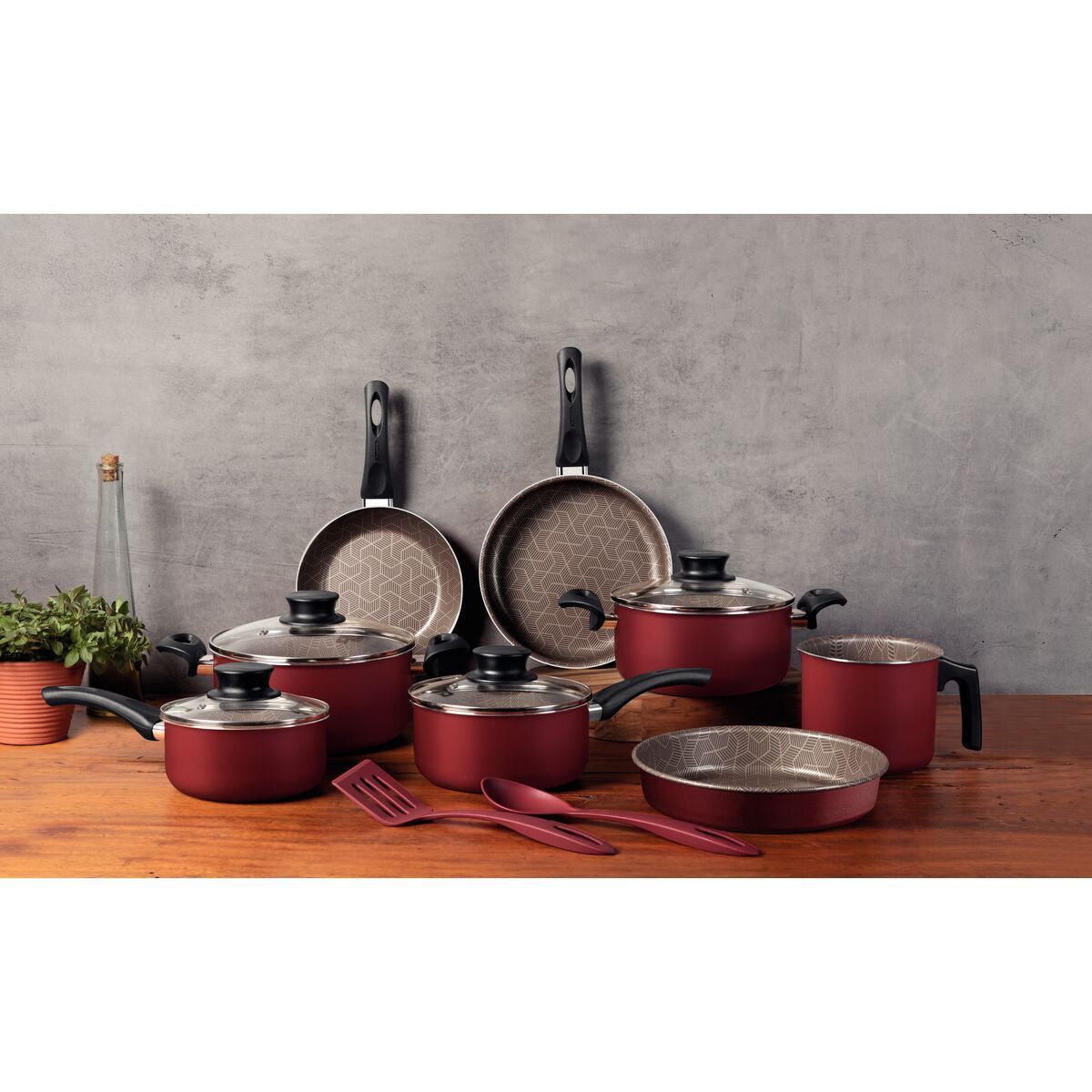 JOGO PANELAS ALUM 10PC PARIS VER